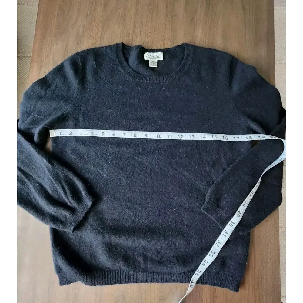 Touché Women's Long Sleeves Crewneck Cashmere Sweater XL Pre-owned - Picture 5 of 6